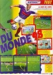Scan of the review of World Cup 98 published in the magazine Le Magazine Officiel Nintendo 05, page 2