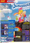 Scan of the review of Snowboard Kids published in the magazine Le Magazine Officiel Nintendo 05, page 1