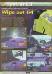 Scan de la preview de WipeOut 64 paru dans le magazine Ultra 64 1, page 73