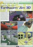 Scan de la preview de Earthworm Jim 3D paru dans le magazine Ultra 64 1, page 12