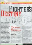 Scan of the walkthrough of Fighters Destiny published in the magazine Ultra 64 1, page 1