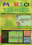 Scan of the review of Mario Tennis published in the magazine Actu & Soluces 64 02, page 1