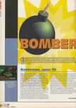 Scan of the review of Bomberman 64 published in the magazine X64 03, page 1