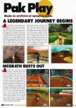 Scan of the preview of  published in the magazine Nintendo Power 130, page 1