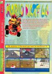Scan of the review of Mario Kart 64 published in the magazine Gameplay 64 02, page 1