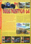 Scan of the review of F1 Pole Position 64 published in the magazine Gameplay 64 03, page 1