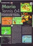 Scan du test de Mario Tennis paru dans le magazine Joypad 100, page 1
