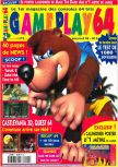 Scan de la couverture du magazine Gameplay 64  05