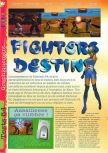 Scan of the review of Fighters Destiny published in the magazine Gameplay 64 05, page 1