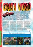 Scan of the review of Cruis'n World published in the magazine Gameplay 64 08, page 1