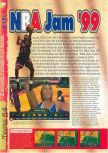 Scan of the review of NBA Jam '99 published in the magazine Gameplay 64 11, page 1