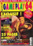 Scan de la couverture du magazine Gameplay 64  13