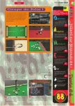 Scan of the review of Virtual Pool 64 published in the magazine Gameplay 64 13, page 2