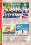Scan of the review of Snowboard Kids 2 published in the magazine Gameplay 64 14, page 1