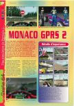 Scan du test de Monaco Grand Prix Racing Simulation 2 paru dans le magazine Gameplay 64 18, page 1