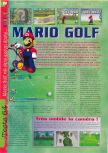 Scan of the review of Mario Golf published in the magazine Gameplay 64 19, page 1