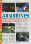 Scan of the review of Armorines: Project S.W.A.R.M. published in the magazine Gameplay 64 20, page 1