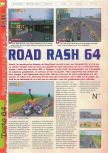 Scan du test de Road Rash 64 paru dans le magazine Gameplay 64 20, page 1