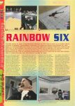 Scan of the review of Tom Clancy's Rainbow Six published in the magazine Gameplay 64 20, page 1