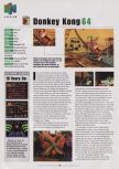 Scan of the preview of Donkey Kong 64 published in the magazine Electronic Gaming Monthly 121, page 1