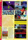 Scan of the review of Snowboard Kids published in the magazine Gameplay 64 04, page 1