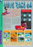 Scan of the review of Wave Race 64 published in the magazine Gameplay 64 01, page 1