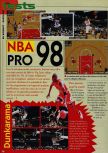 Scan of the review of NBA Pro 98 published in the magazine Consoles News 18, page 1