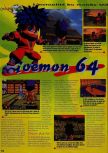 Scan of the review of Mystical Ninja Starring Goemon published in the magazine Consoles News 14, page 1