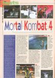 Scan of the review of Mortal Kombat 4 published in the magazine Consoles News 25, page 1
