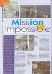 Scan of the review of Mission: Impossible published in the magazine Consoles News 25, page 1