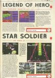 Scan of the review of Star Soldier: Vanishing Earth published in the magazine Consoles News 25, page 1
