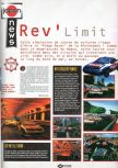 Scan of the preview of Rev Limit published in the magazine Joypad 057, page 5