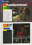 Scan of the preview of Shadow Man published in the magazine Consoles News 24, page 1