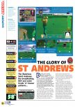 Scan of the review of Eikou no Saint Andrews published in the magazine N64 01, page 1