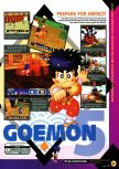 Scan of the preview of Mystical Ninja Starring Goemon published in the magazine N64 02, page 2