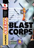 Scan of the review of Blast Corps published in the magazine N64 02, page 1