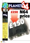 Scan of the article N64 sales soar as price plummets published in the magazine N64 03, page 1