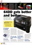 Scan de l'article 64DD gets better and better paru dans le magazine N64 03, page 1