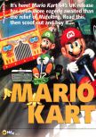 Scan of the review of Mario Kart 64 published in the magazine N64 04, page 1