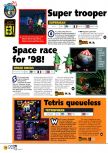 Scan of the preview of Starshot: Space Circus Fever published in the magazine N64 05, page 1