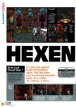 Scan of the review of Hexen published in the magazine N64 05, page 1