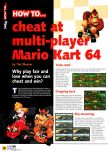 Scan of the walkthrough of Mario Kart 64 published in the magazine N64 05, page 1