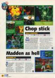 Scan of the preview of Chopper Attack published in the magazine N64 06, page 3