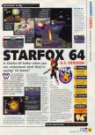 Scan of the review of Lylat Wars published in the magazine N64 06, page 1