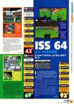 Scan of the review of International Superstar Soccer 64 published in the magazine N64 07, page 1