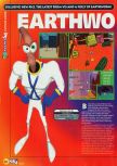 Scan of the preview of Earthworm Jim 3D published in the magazine N64 08, page 1