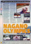 Scan of the preview of Nagano Winter Olympics 98 published in the magazine N64 08, page 1