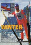 Scan of the preview of Nagano Winter Olympics 98 published in the magazine N64 08, page 2