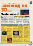 Scan of the preview of Gex 64: Enter the Gecko published in the magazine N64 08, page 4