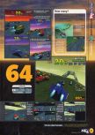 Scan of the preview of F-Zero X published in the magazine N64 09, page 2